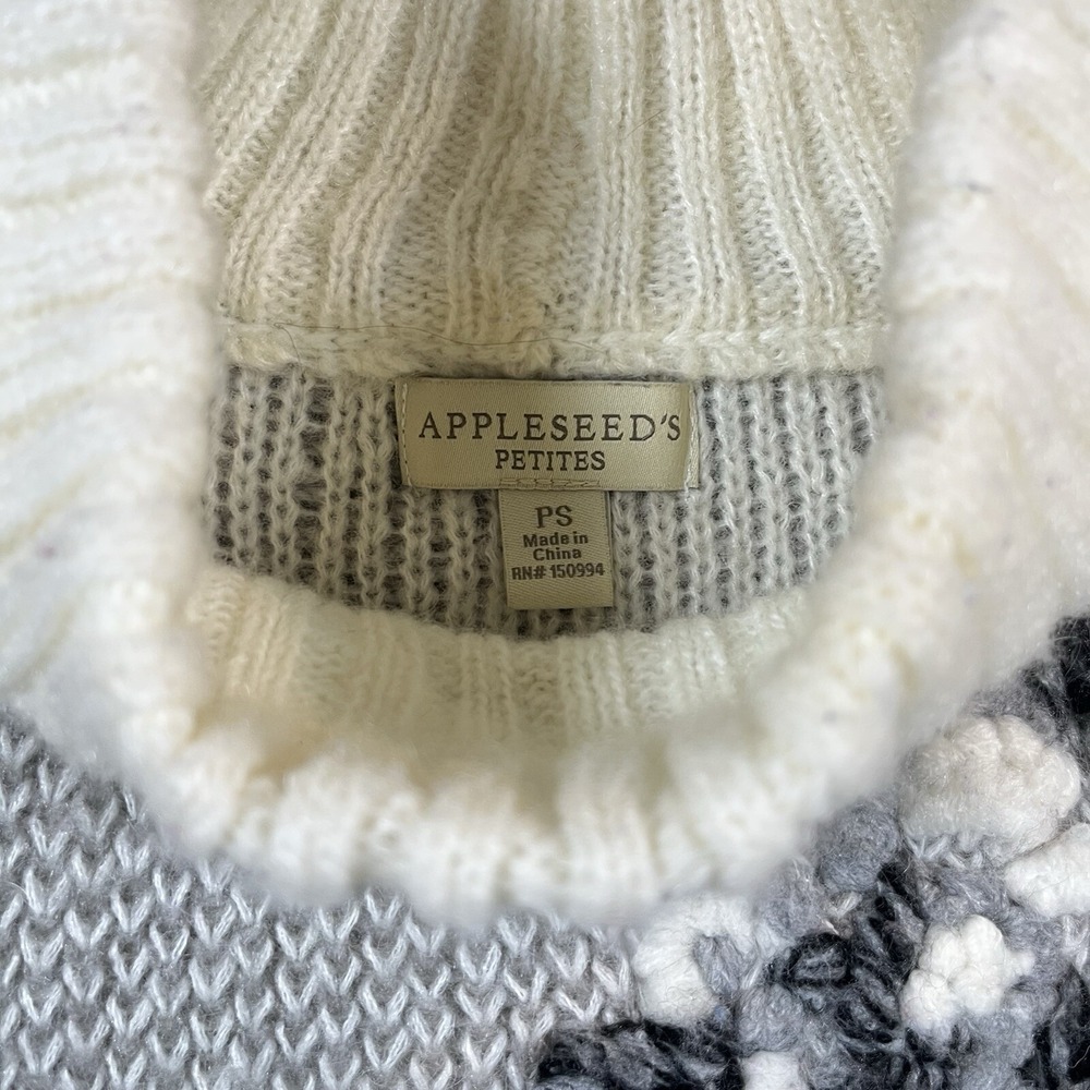 Appleseeds Mohair Wool Sweater Women Pet SM Knitted vintage Grandma Cottage Core - Picture 6 of 7